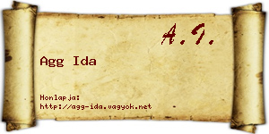 Agg Ida névjegykártya