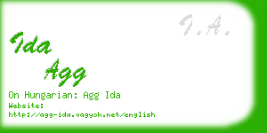 ida agg business card